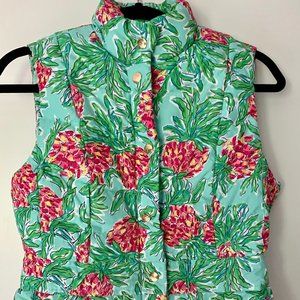 Lilly Pulitzer Print Down Vest